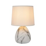 Lucide OP=OP MARMO Tafellamp-Wit-Ø16-1xE14-40W-Kerami. Lucide OP=OP MARMO Tafellamp-Wit-Ø16-1xE14-40W-Kerami.