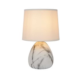 Lucide MARMO - Tafellamp - Ø 16 cm - 1xE14 - Wit Lucide MARMO - Tafellamp - Ø 16 cm - 1xE14 - Wit