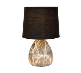 Lucide MARMO - Tafellamp - Ø 16 cm - 1xE14 - Zwart Lucide MARMO - Tafellamp - Ø 16 cm - 1xE14 - Zwart