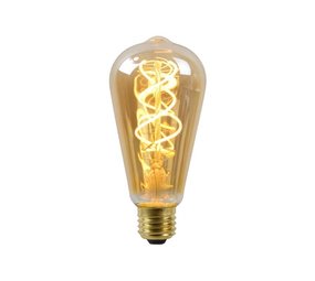 Onvergetelijk Relativiteitstheorie buurman LED Filament lamp dimbaar - E27 ST64 5W 2200K - Amber -  Ledlichtdiscounter.nl