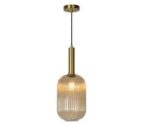 Lucide MALOTO - Hanglamp - Ø 20 cm - 1xE27 - Amber
