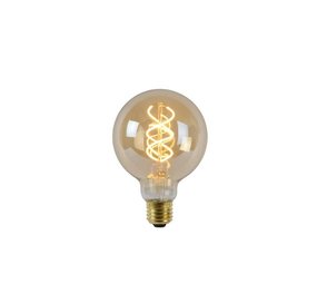 Lucide G95 - Filament lamp - Ø 9,5 cm - LED Dimb. - E27 - 1x5W 2200K - Amber Lucide G95 - Filament lamp - Ø 9,5 cm - LED Dimb. - E27 - 1x5W 2200K - Amber