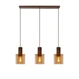 Lucide TOLEDO - Hanglamp - Ø 20 cm - 3xE27 - Amber