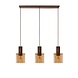 Lucide LED Hanglamp TOLEDO koper - 3x E27 fitting - Amber Lucide LED Hanglamp TOLEDO koper - 3x E27 fitting - Amber