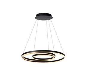 Lucide OP=OP TRINITI Hanglamp-Zwart-Ø80-LED Dimb.-32W-3000K Lucide OP=OP TRINITI Hanglamp-Zwart-Ø80-LED Dimb.-32W-3000K