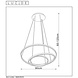 Lucide Lucide TRINITI - Hanglamp - Ø 80 cm - LED Dimb. - 3000K - Zwart Lucide Lucide TRINITI - Hanglamp - Ø 80 cm - LED Dimb. - 3000K - Zwart