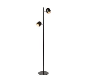 Lucide OP=OP SKANSKA Vloerlamp-Zwart-LED Dimb.-5W-3000K-Metaal