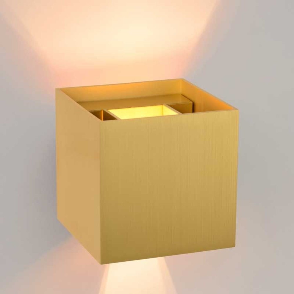 Lucide Lucide XIO - Wandlamp - LED Dimb. - G9 - 1x4W 2700K - Mat Goud / Messing