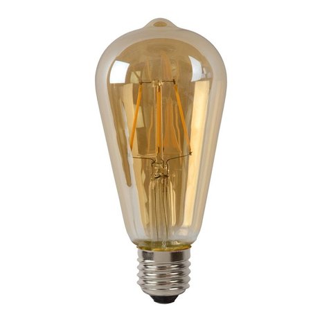 Lucide ST64 - Filament lamp - Ø 6,4 cm - LED Dimb. - E27 - 1x5W 2700K - Amber Lucide ST64 - Filament lamp - Ø 6,4 cm - LED Dimb. - E27 - 1x5W 2700K - Amber