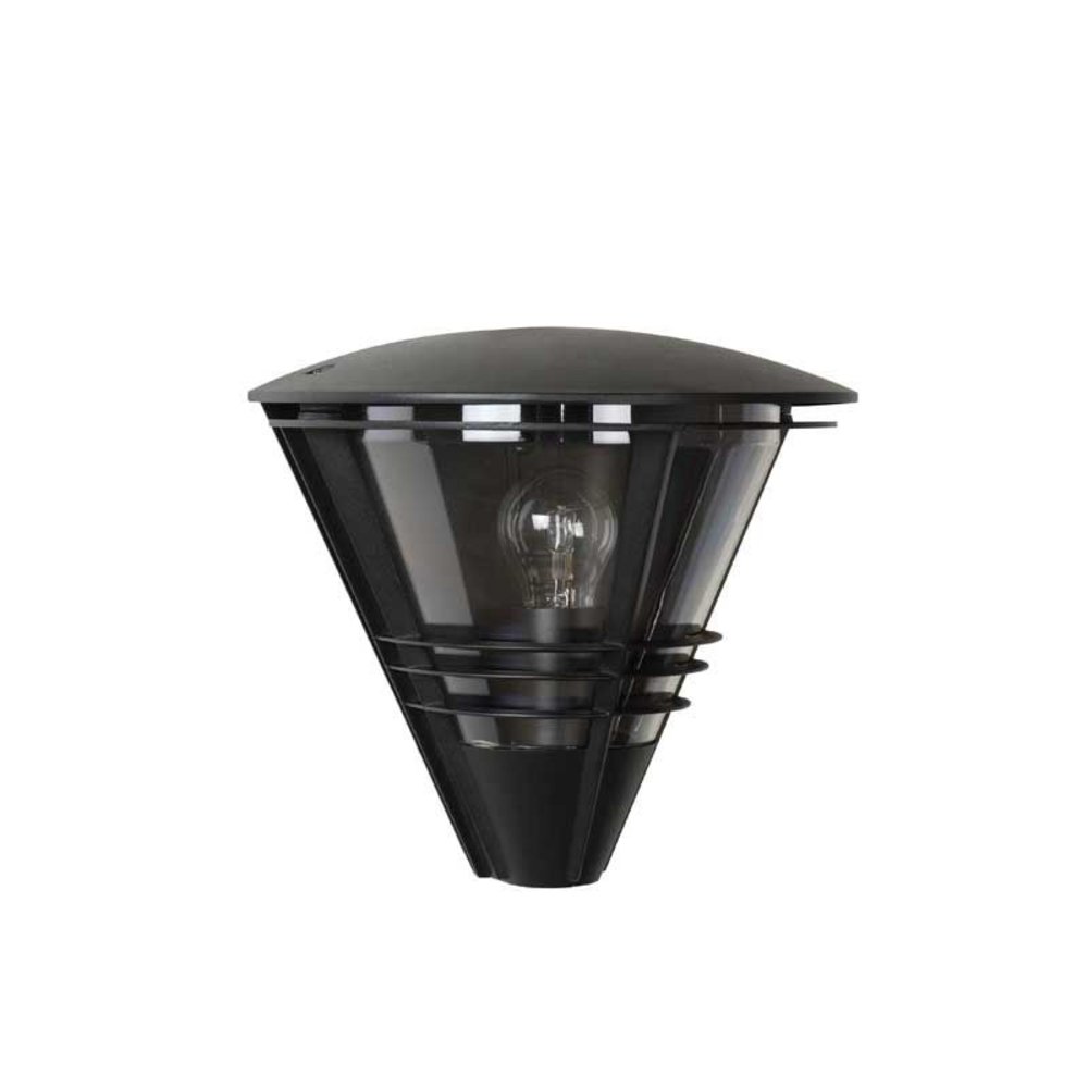 Lucide Lucide LIVIA - Wandlamp Buiten - 1xE27 - IP44 - Zwart