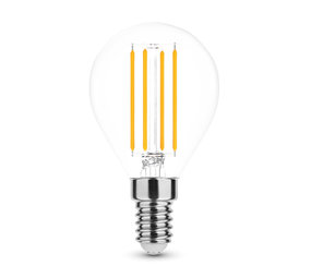 Modee OP=OP LED Filament lamp - E14 G45 4W - 2700K warm wit licht Modee OP=OP LED Filament lamp - E14 G45 4W - 2700K warm wit licht