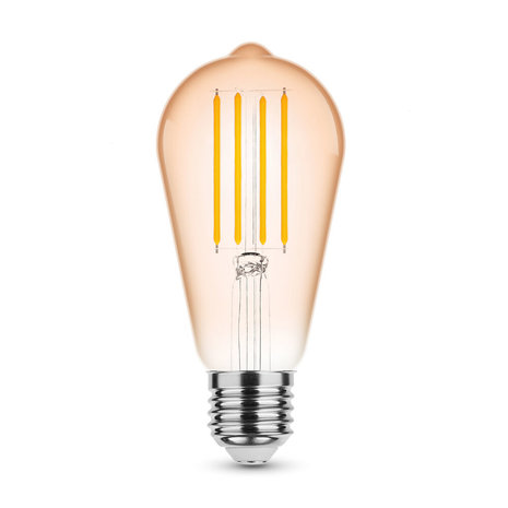 Modee LED Filament lamp - E27 ST64 4W - 1800K zeer warm wit licht