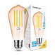 Modee Lighting LED Filament lamp - E27 ST58 4W - 1800K zeer warm wit licht Modee Lighting LED Filament lamp - E27 ST58 4W - 1800K zeer warm wit licht