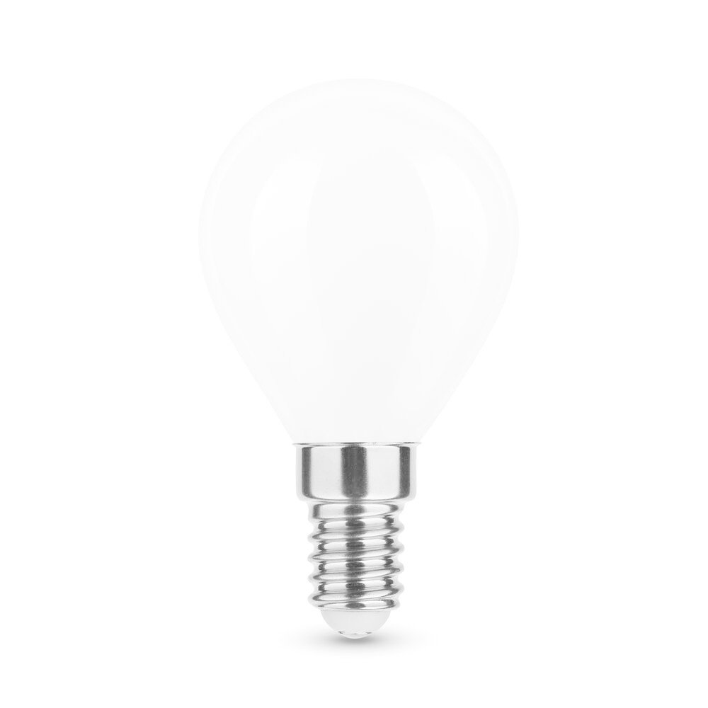 LED Filament lamp - E14 G45 7W - 4000K helder wit - Melkglas - Ledlichtdiscounter.nl