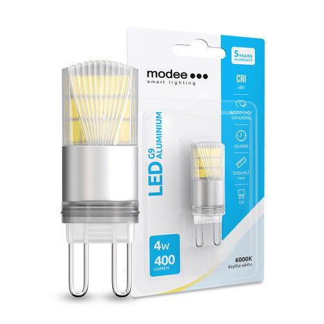 Modee LED G9 - 4,2W 390lm - 6000K daglicht wit Modee LED G9 - 4,2W 390lm - 6000K daglicht wit