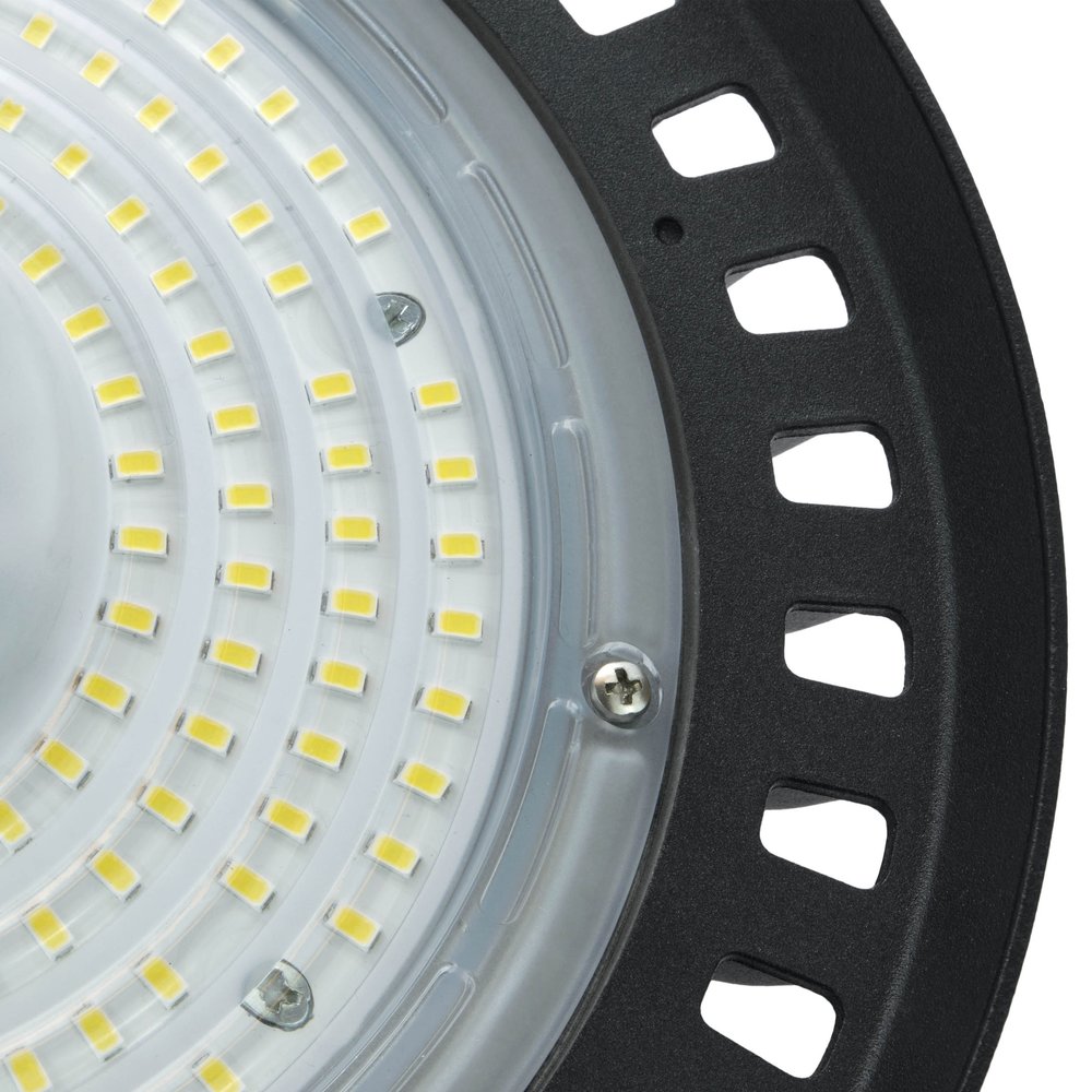 LCB LED UFO High Bay LCB - 100W - 12.000lm Opgegeven - 4000K of 6000K - IP65 - 90° - Ø253mm - Niet Dimbaar - Zwart - 2 Jaar Garantie LCB LED UFO High Bay LCB - 100W - 12.000lm Opgegeven - 4000K of 6000K - IP65 - 90° - Ø253mm - Niet Dimbaar - Zwart - 2 Jaar Garantie