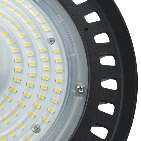 LCB LED UFO High Bay LCB - 100W - 12.000lm Opgegeven - 4000K of 6000K - IP65 - 90° - Ø253mm - Niet Dimbaar - Zwart - 2 Jaar Garantie LCB LED UFO High Bay LCB - 100W - 12.000lm Opgegeven - 4000K of 6000K - IP65 - 90° - Ø253mm - Niet Dimbaar - Zwart - 2 Jaar Garantie