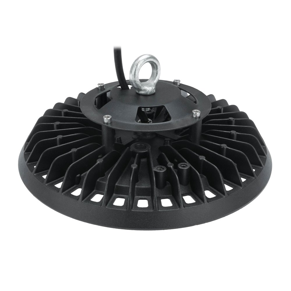 LCB LED UFO High Bay LCB - 100W - 12.000lm Opgegeven - 4000K of 6000K - IP65 - 90° - Ø253mm - Niet Dimbaar - Zwart - 2 Jaar Garantie LCB LED UFO High Bay LCB - 100W - 12.000lm Opgegeven - 4000K of 6000K - IP65 - 90° - Ø253mm - Niet Dimbaar - Zwart - 2 Jaar Garantie