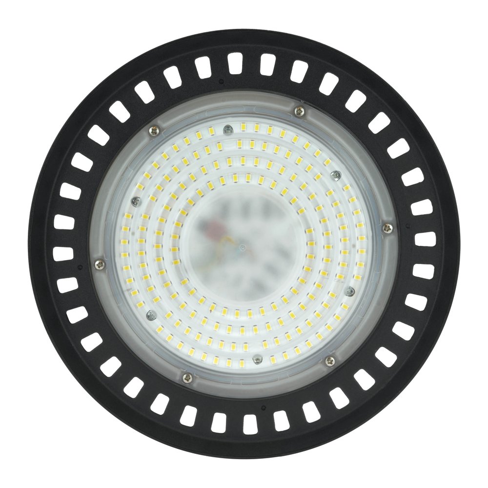 LCB LED UFO High Bay LCB - 100W - 12.000lm Opgegeven - 4000K of 6000K - IP65 - 90° - Ø253mm - Niet Dimbaar - Zwart - 2 Jaar Garantie LCB LED UFO High Bay LCB - 100W - 12.000lm Opgegeven - 4000K of 6000K - IP65 - 90° - Ø253mm - Niet Dimbaar - Zwart - 2 Jaar Garantie