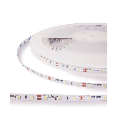 Modee LED strip 5 meter - 12V 4.8W 60 leds p/m - 6000K daglicht wit -2 jaar garantie Modee LED strip 5 meter - 12V 4.8W 60 leds p/m - 6000K daglicht wit -2 jaar garantie