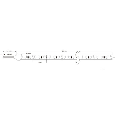 Modee LED strip 5 meter - 12V 9.6W 120 leds p/m - 4000K helder wit licht -2 jaar garantie Modee LED strip 5 meter - 12V 9.6W 120 leds p/m - 4000K helder wit licht -2 jaar garantie