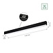 Spectrum LED Linear Armatuur zwart - 112cm 36W 4000lm Spectrum LED Linear Armatuur zwart - 112cm 36W 4000lm