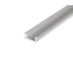 LCB Aluminium U-profiel plat inbouw zilver - 1000*9*12mm LCB Aluminium U-profiel plat inbouw zilver - 1000*9*12mm