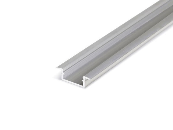 LCB Aluminium U-profiel plat inbouw zilver - 1000*9*12mm