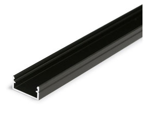 LCB U-profiel - Plat - Aluminium Mat zwart | 2 Meter - Binnenmaat 2000 x 12 x 9MM - Buitenmaat 2000 x 16 x 10MM LCB U-profiel - Plat - Aluminium Mat zwart | 2 Meter - Binnenmaat 2000 x 12 x 9MM - Buitenmaat 2000 x 16 x 10MM