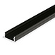Aluminium U-profiel plat zwart - 2000*9*12 mm Aluminium U-profiel plat zwart - 2000*9*12 mm