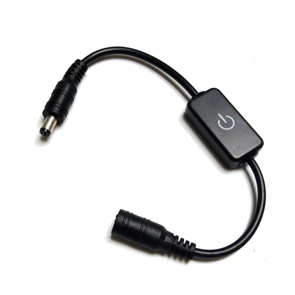 LCB LED Strip snoerdimmer- touch knop- Zwart- 12V / 24V