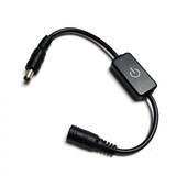 LCB LED Strip snoerdimmer- touch knop- Zwart- 12V / 24V