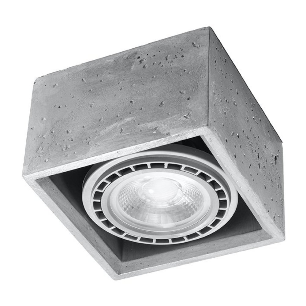 Sollux Lighting LED Plafondspot QUATRO - GU10 AR111 - excl. LED spot - Grijs Sollux Lighting LED Plafondspot QUATRO - GU10 AR111 - excl. LED spot - Grijs