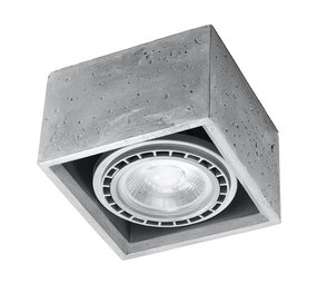 Sollux Lighting Plafondlamp QUATRO 1 beton