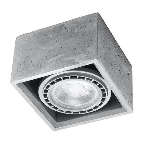Sollux Lighting LED Plafondspot QUATRO - GU10 AR111 - excl. LED spot - Grijs Sollux Lighting LED Plafondspot QUATRO - GU10 AR111 - excl. LED spot - Grijs