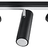 LED Plafondspot zwart zilver DIREZIONE - 3 x GU10 aansluiting LED Plafondspot zwart zilver DIREZIONE - 3 x GU10 aansluiting