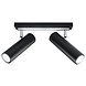 LED Plafondspot zwart zilver DIREZIONE - 2 x GU10 aansluiting LED Plafondspot zwart zilver DIREZIONE - 2 x GU10 aansluiting