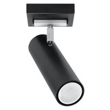 Sollux Lighting LED Plafondspot zwart zilver DIREZIONE - 1 x GU10 aansluiting