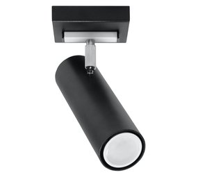 Sollux Lighting LED Plafondspot zwart zilver DIREZIONE - 1 x GU10 aansluiting Sollux Lighting LED Plafondspot zwart zilver DIREZIONE - 1 x GU10 aansluiting