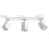 Sollux Lighting LED Plafondspot wit MERIDA - 3 x GU10 aansluiting