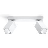 Sollux Lighting LED Plafondspot wit MERIDA - 2 x GU10 aansluiting