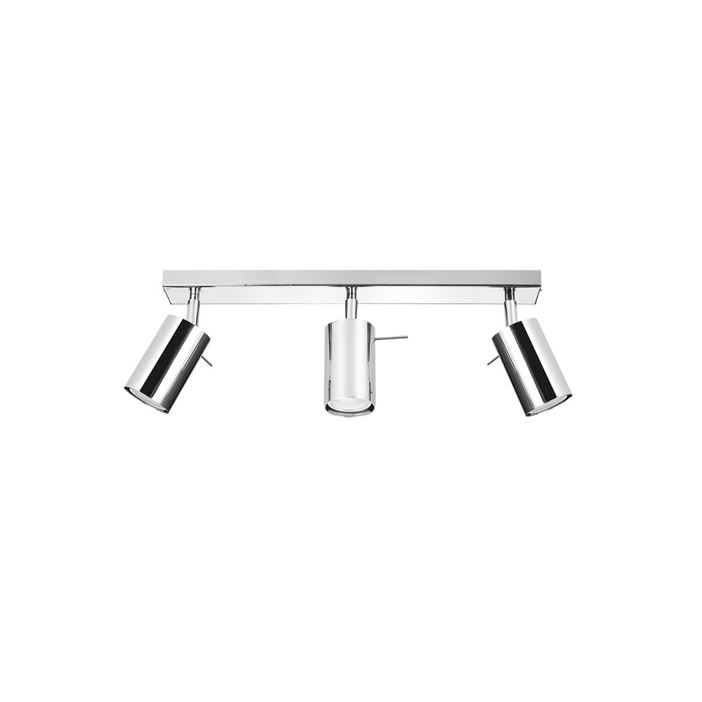 Sollux Lighting LED Plafondspot chrome RING - 3 x GU10 aansluiting Sollux Lighting LED Plafondspot chrome RING - 3 x GU10 aansluiting