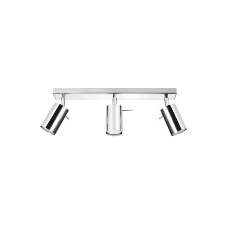 Sollux Lighting LED Plafondspot chrome RING - 3 x GU10 aansluiting Sollux Lighting LED Plafondspot chrome RING - 3 x GU10 aansluiting