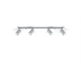 Sollux Lighting LED Plafondspot grijs RING - 4 x GU10 aansluiting