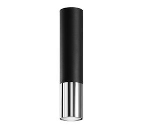 Sollux Lighting Plafondlamp LOOPEZ zwart/chroom