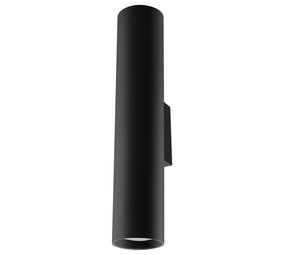 Sollux Lighting LED Wandlamp mat zwart LAGOS - 1 x GU10 aansluiting