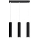 LED Hanglamp mat zwart LOOPEZ - 3 x GU10 aansluiting LED Hanglamp mat zwart LOOPEZ - 3 x GU10 aansluiting