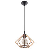 Sollux Lighting LED Hanglamp hout POMPELMO - 1 x E27 aansluiting