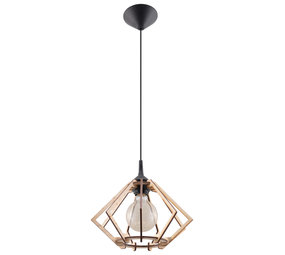 Sollux Lighting LED Hanglamp hout POMPELMO - 1 x E27 aansluiting Sollux Lighting LED Hanglamp hout POMPELMO - 1 x E27 aansluiting