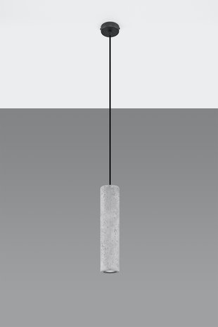 Sollux Lighting LED Hanglamp beton LUVO - 1 x GU10 aansluiting Sollux Lighting LED Hanglamp beton LUVO - 1 x GU10 aansluiting